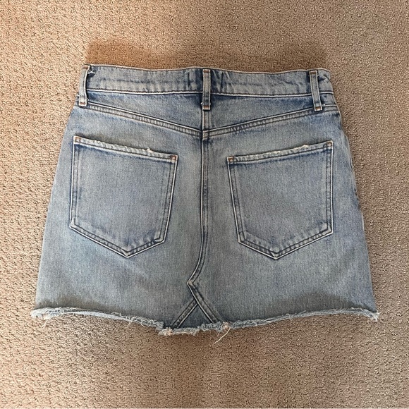 Agolde Quinn High Rise Denim Mini Skirt - Picture 3 of 9